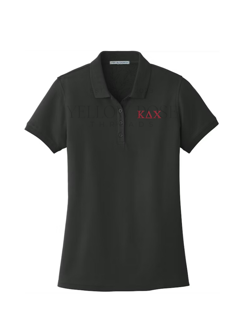 Kappa Delta Chi Pique Polo- Letters
