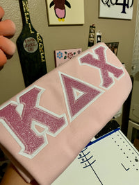 Kappa Delta Chi Double Glitter Letters