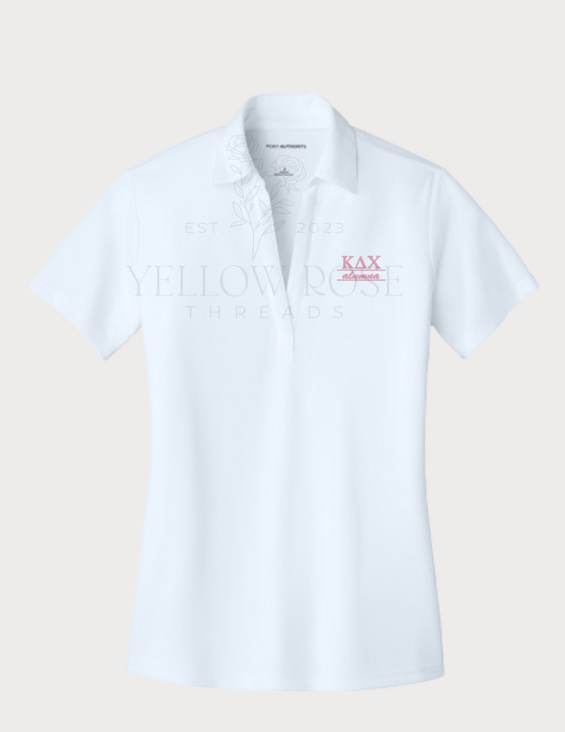 Kappa Delta Chi Performance Polo- Letters w/Alumna