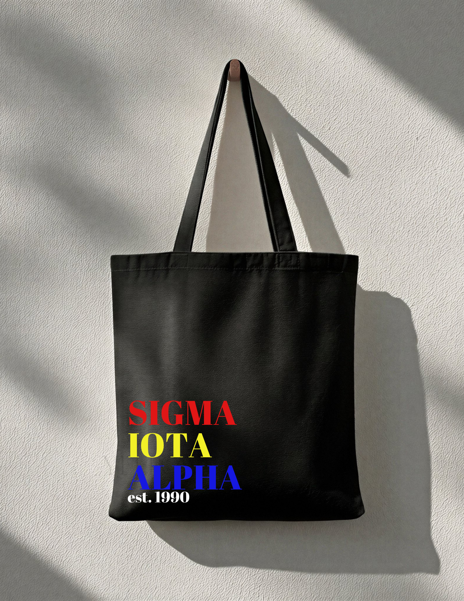 Sigma Iota Alpha Large Org Name Tote Bag
