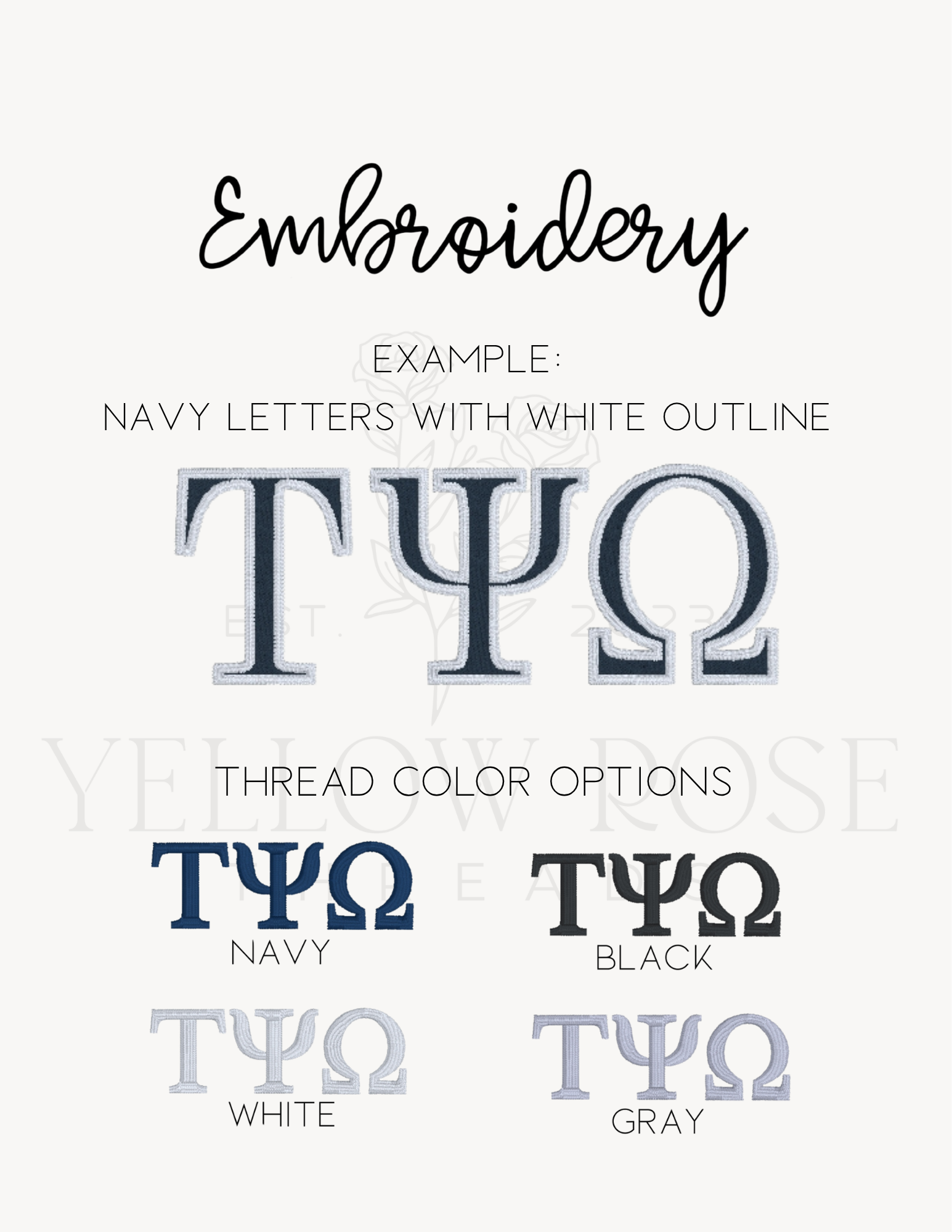 Tau Psi Omega Quarter Zip- Small Letters