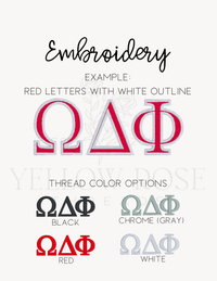 Omega Delta Phi Quarter Zip- Small Letters