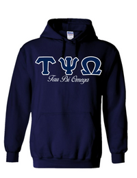 TPO Letters- Navy Hoodie w/Org Name