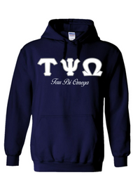 TPO Letters- Navy Hoodie w/Org Name