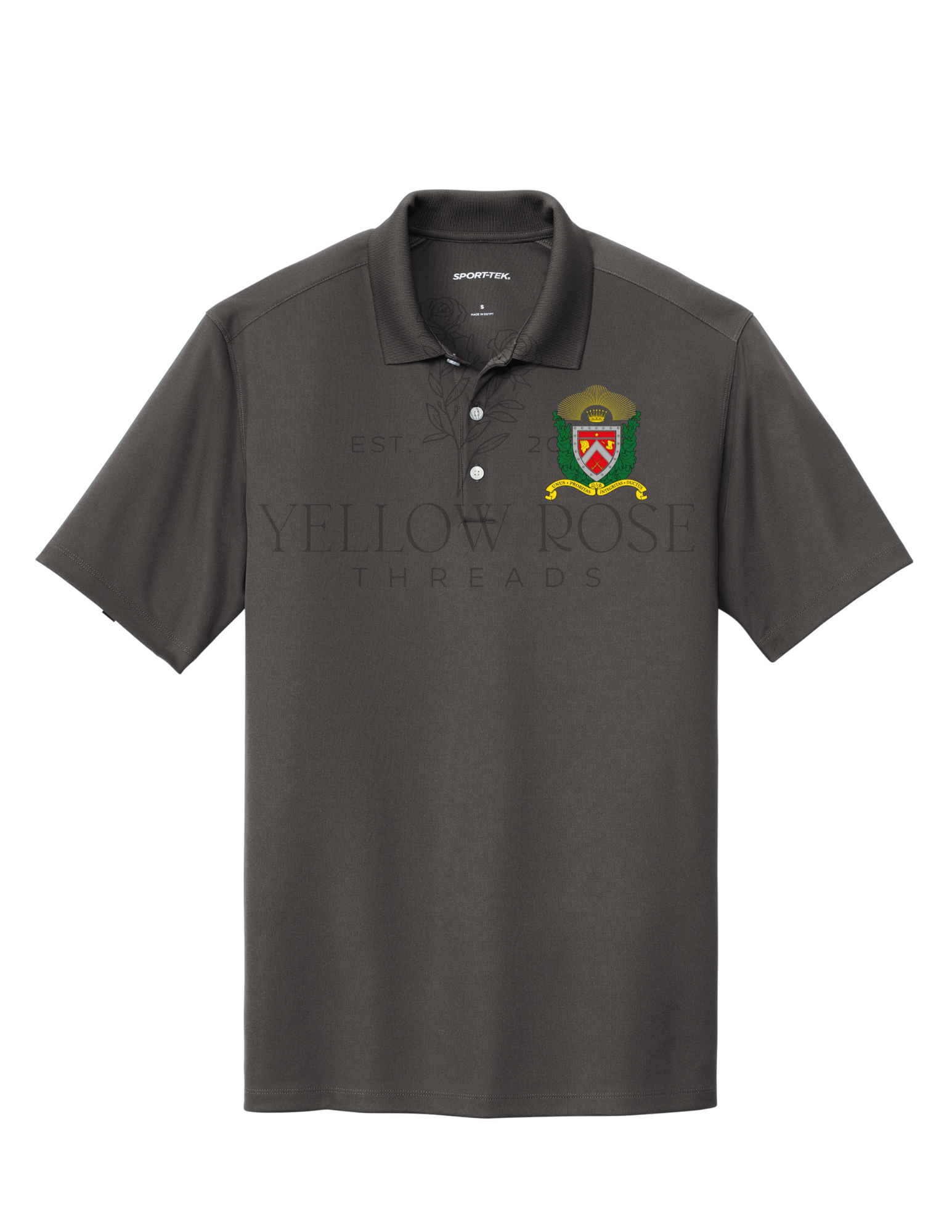 Omega Delta Phi Sportek Polo- Shield