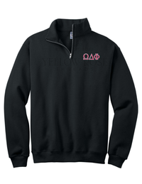 Omega Delta Phi Quarter Zip- Small Letters