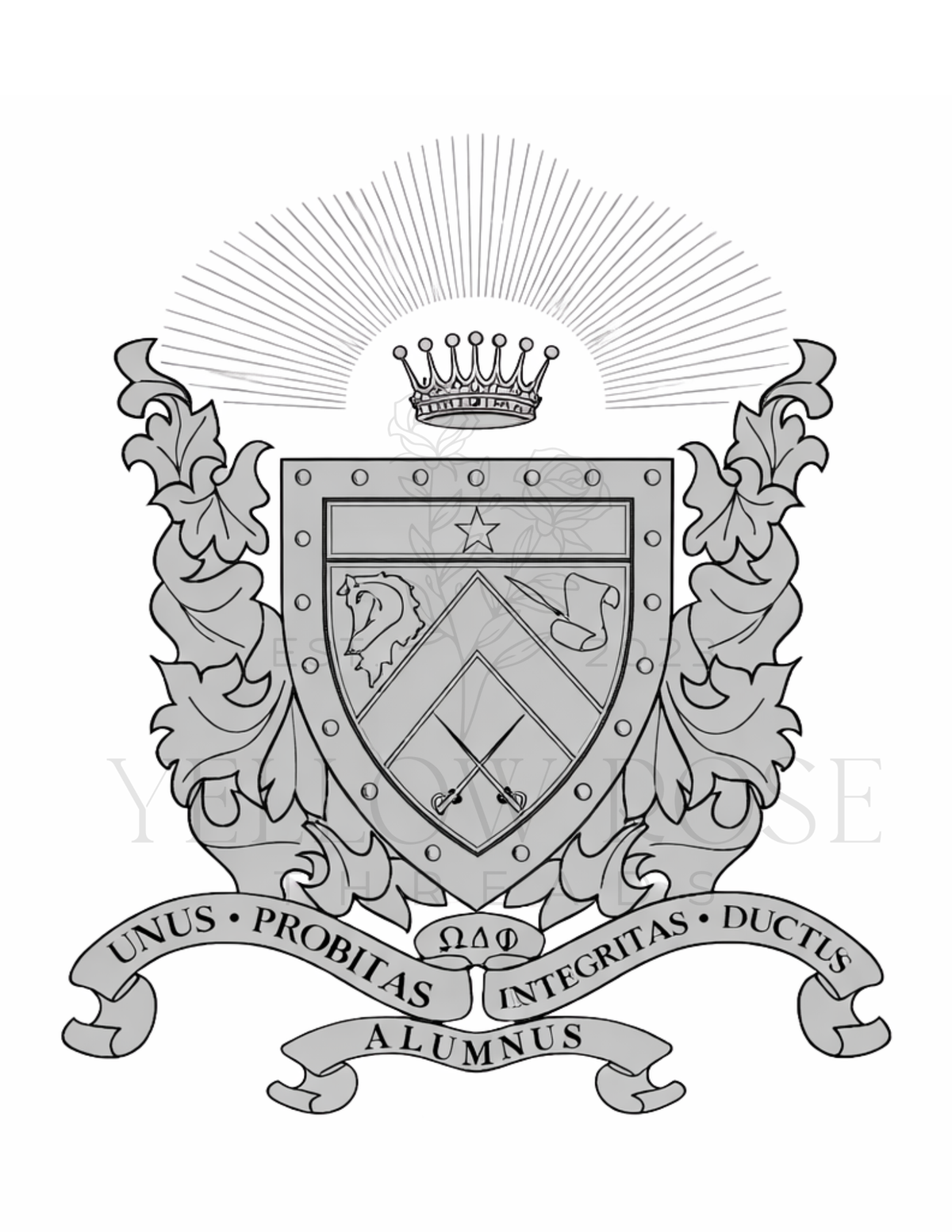Omega Delta Phi Nike Polo-  Alumnus  Shield