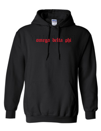 Omega Delta Phi Old English Hoodie