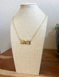Kappa Delta Chi Old English Necklace