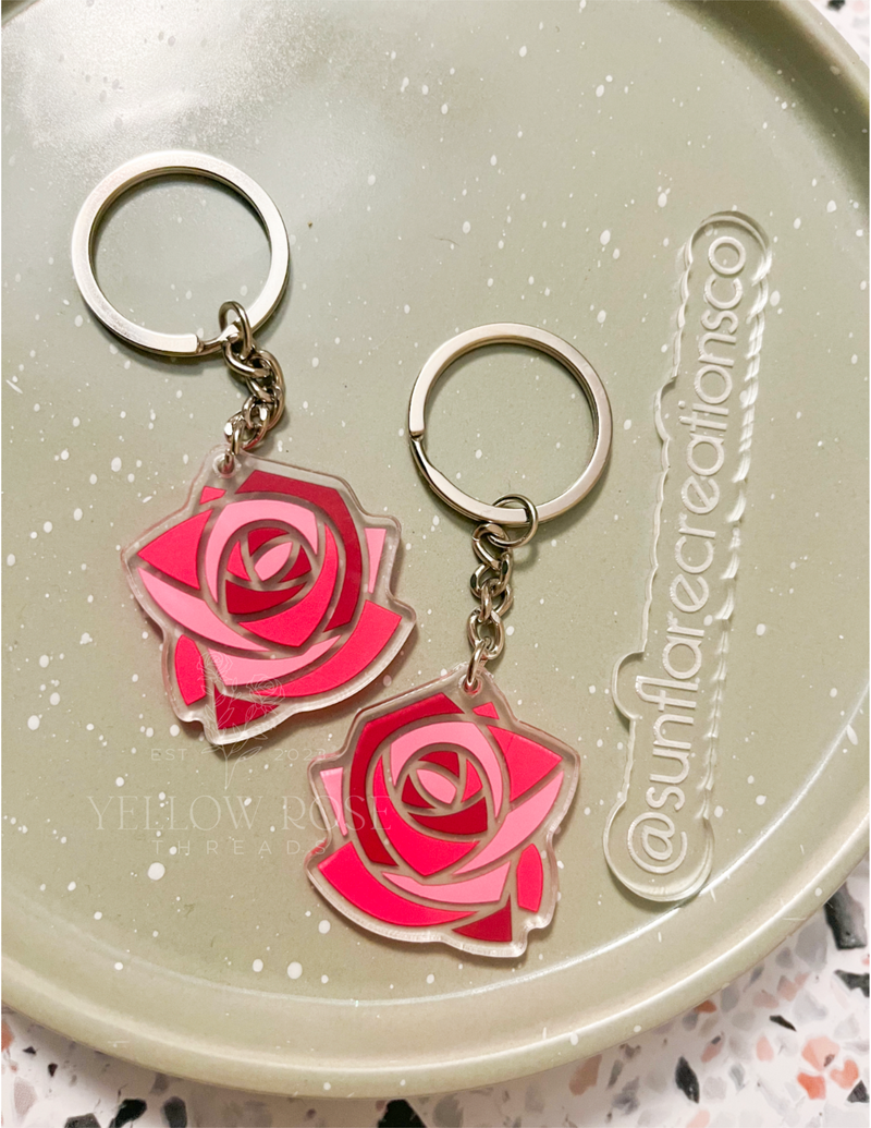 KDX Mosaic Rose Keychain
