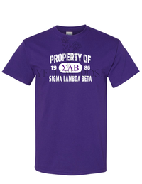 Sigma Lambda Beta Property of T-Shirt