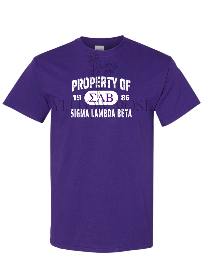Sigma Lambda Beta Property of T-Shirt