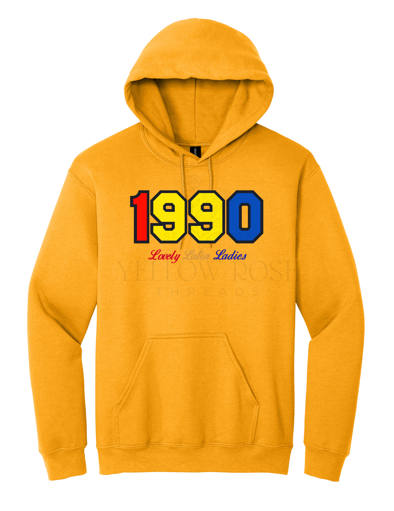 Sigma Iota Alpha 1990 Yellow Hoodie