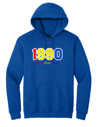 Sigma Iota Alpha 1990 Blue Hoodie