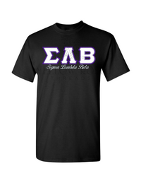 SLB Letters- Black T-Shirt w/Org Name