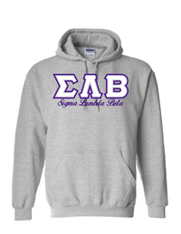SLB Letters- Gray Hoodie w/Org Name