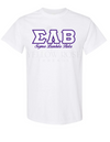 SLB Letters- White T-Shirt w/Org Name