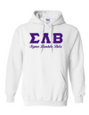 SLB Letters- White Hoodie w/Org Name
