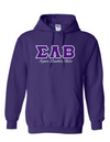 SLB Letters- Purple Hoodie w/Org Name