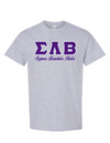 SLB Letters- Gray T-Shirt w/Org Name