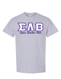 SLB Letters- Gray T-Shirt w/Org Name