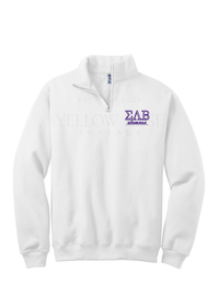 Sigma Lambda Beta Quarter Zip- Letters w/Alumnus