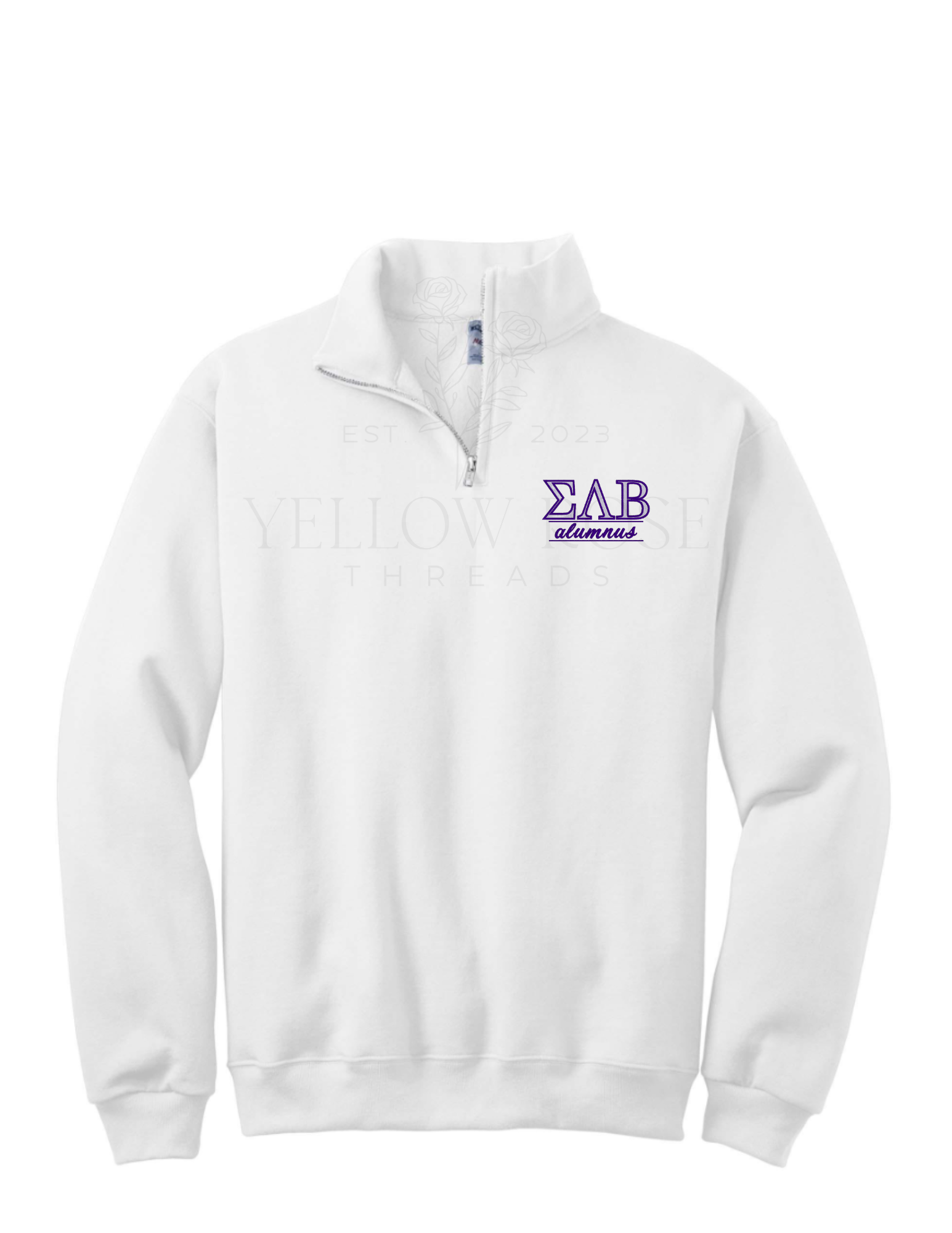 Sigma Lambda Beta Quarter Zip- Letters w/Alumnus