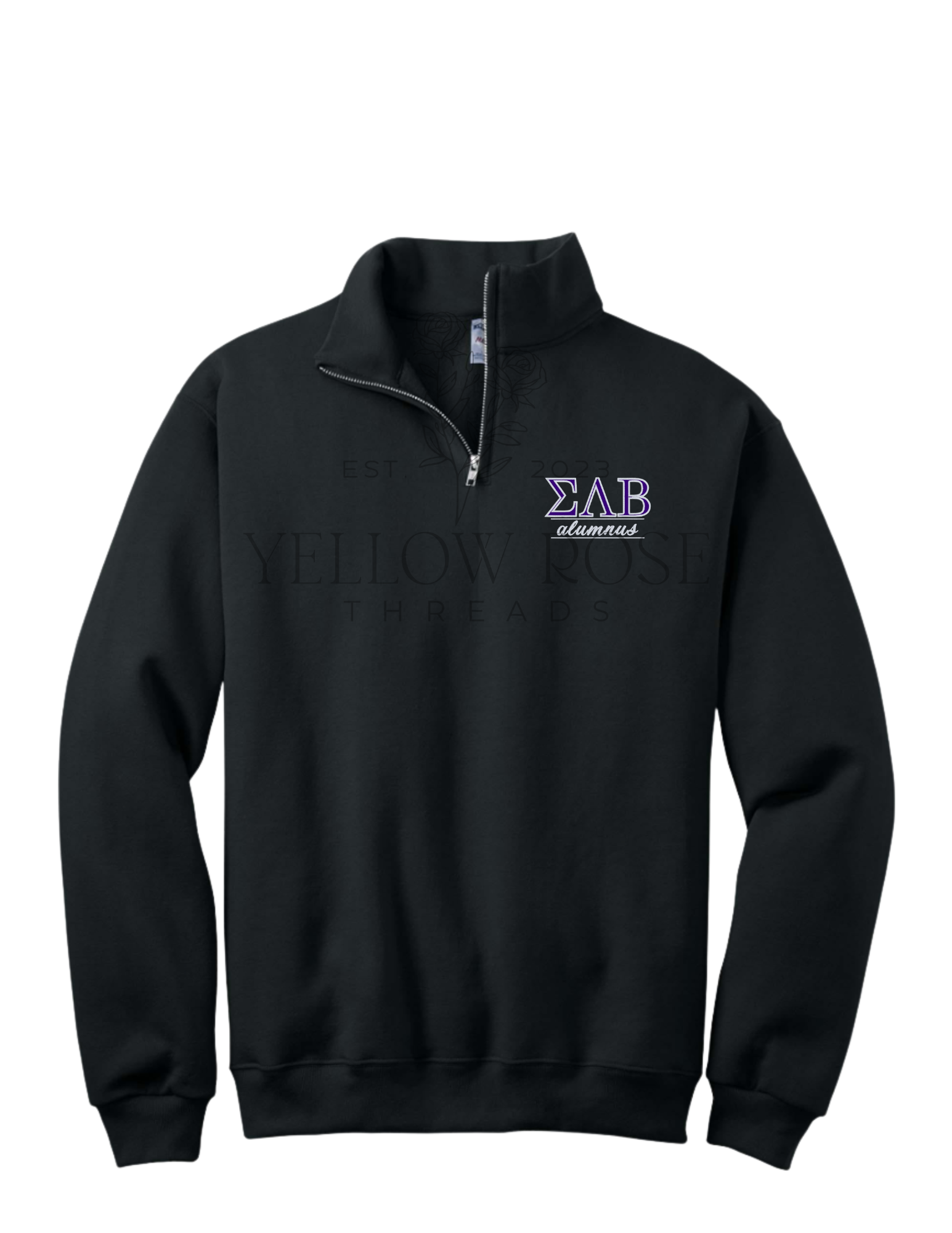 Sigma Lambda Beta Quarter Zip- Letters w/Alumnus