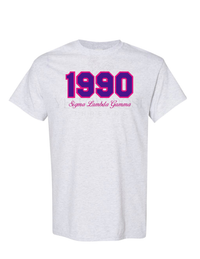 Sigma Lambda Gamma 1990 Ash Gray T-Shirt