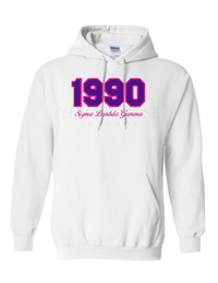 Sigma Lambda Gamma 1990 White Hoodie
