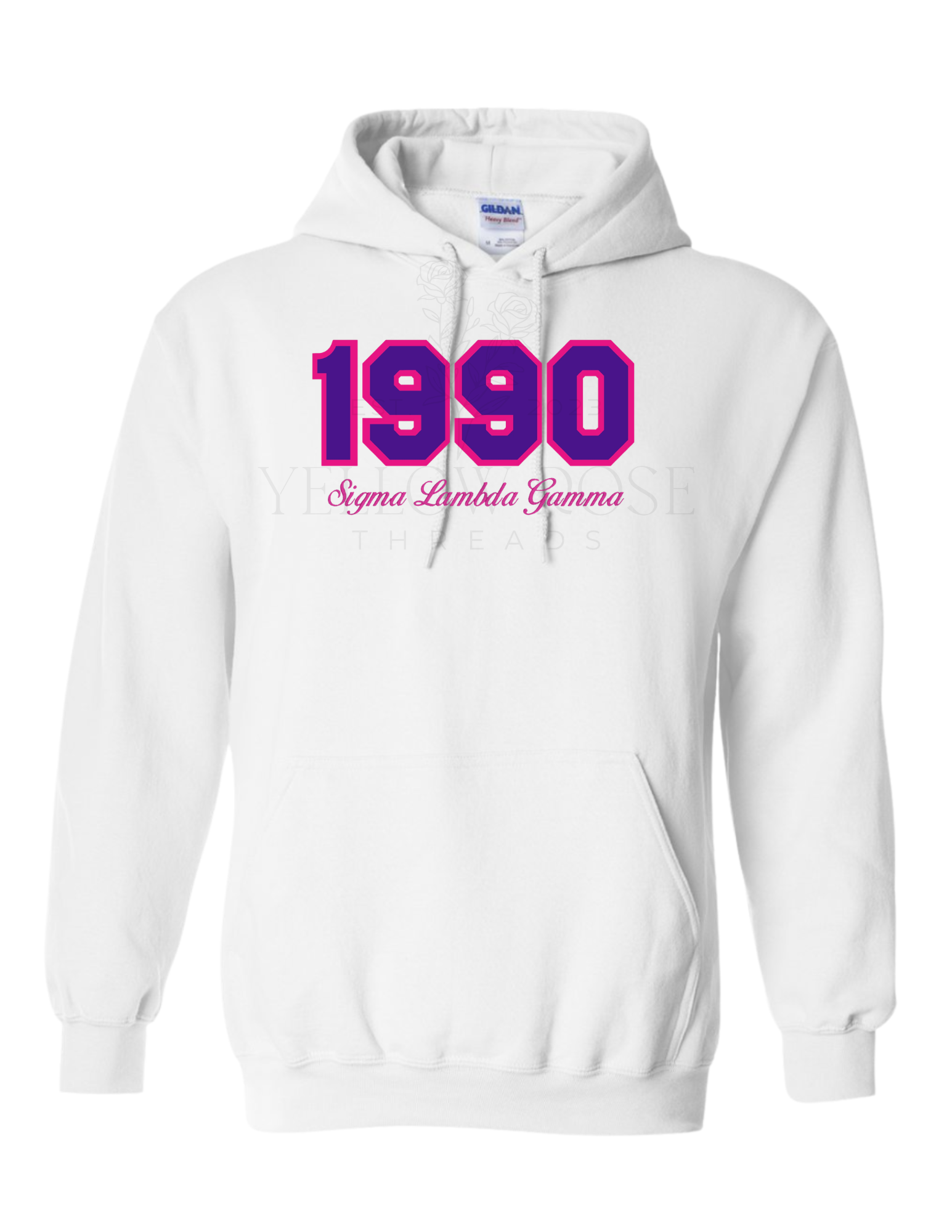 Sigma Lambda Gamma 1990 White Hoodie