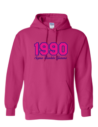 Sigma Lambda Gamma 1990 Pink Hoodie