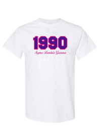 Sigma Lambda Gamma 1990 White T-Shirt