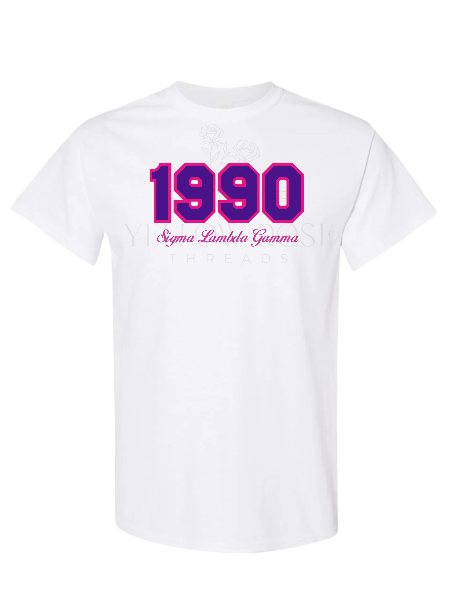 Sigma Lambda Gamma 1990 White T-Shirt
