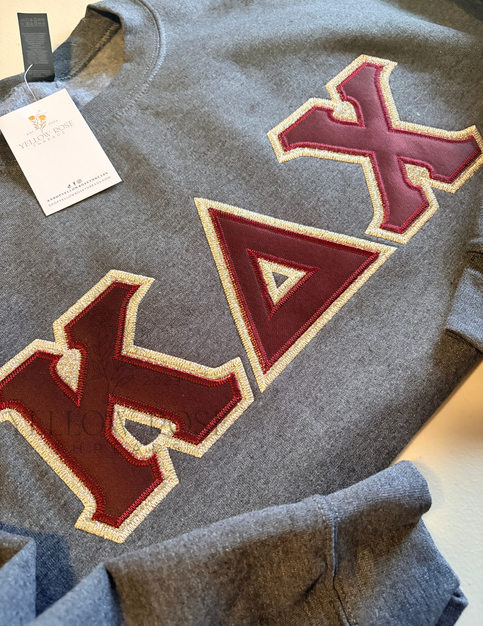 Kappa Delta Chi Single Glitter Letters- PRESET