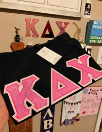 Kappa Delta Chi Single Glitter Letters- PRESET