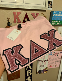Kappa Delta Chi Single Glitter Letters- PRESET