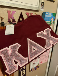 Kappa Delta Chi Single Glitter Letters- PRESET