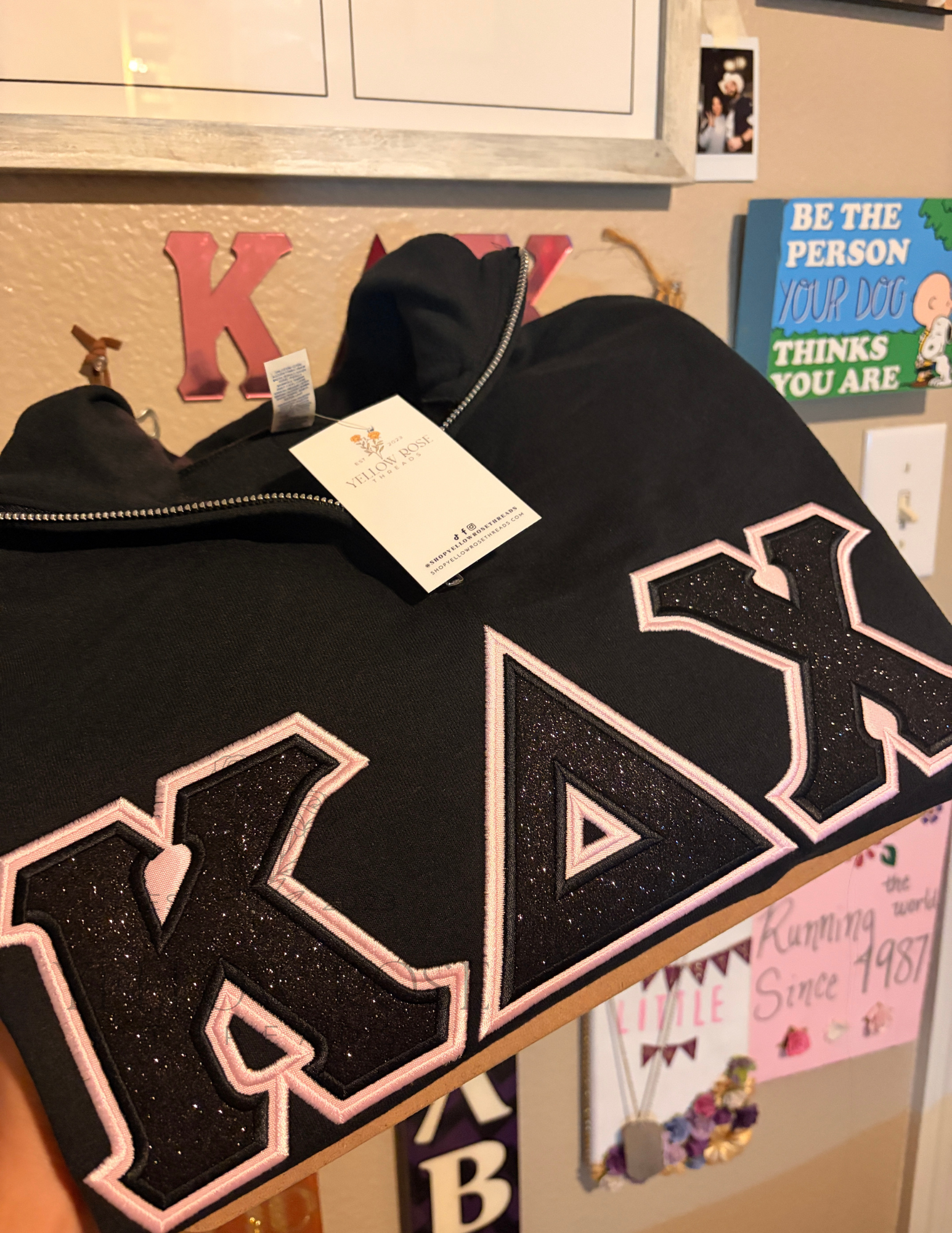 Kappa Delta Chi Single Glitter Letters- PRESET
