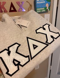Kappa Delta Chi Single Glitter Letters- PRESET