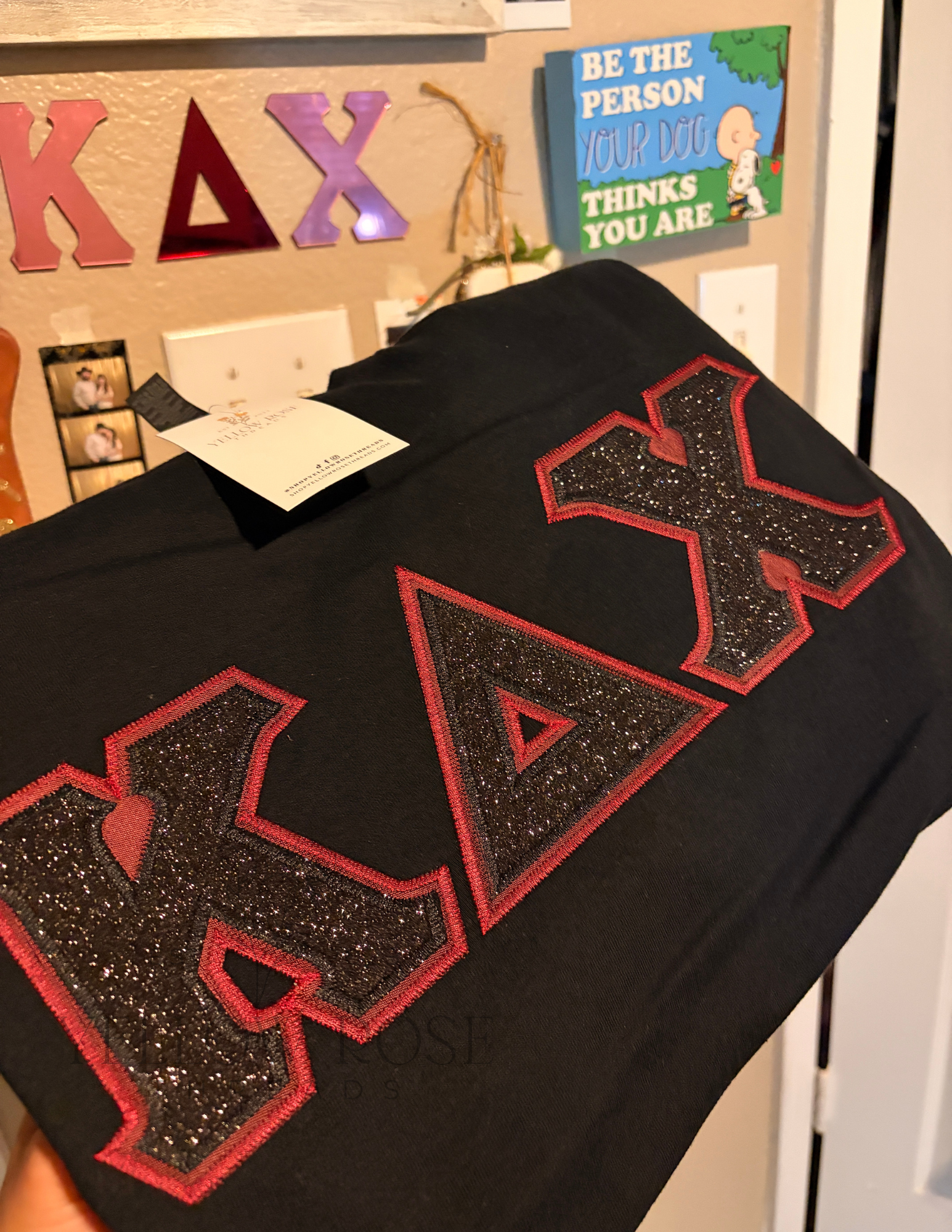 Kappa Delta Chi Single Glitter Letters- PRESET
