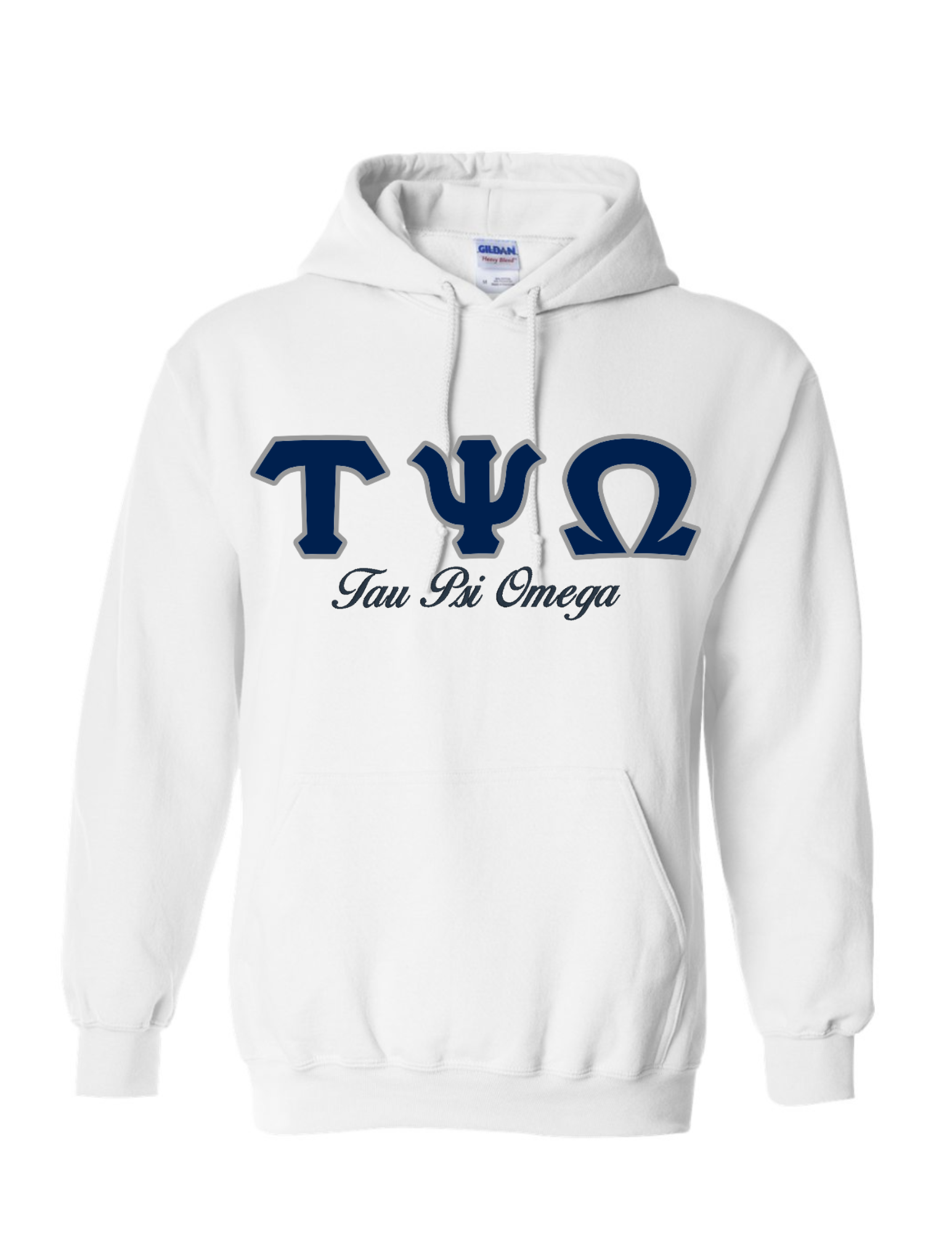 TPO Letters- White Hoodie w/Org Name