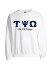 TPO Letters- White Sweatshirt w/Org Name