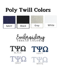 Tau Psi Omega Quarter-zip Letters