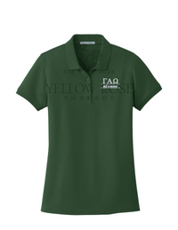 Gamma Alpha Omega Pique Polo- Letters w/Alumna