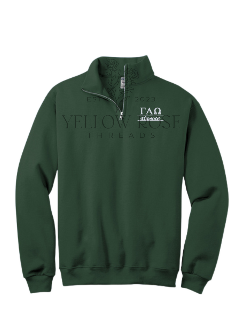 Gamma Alpha Omega Quarter Zip- Letters w/Alumna