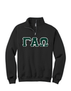 Gamma Alpha Omega Quarter-zip Letters
