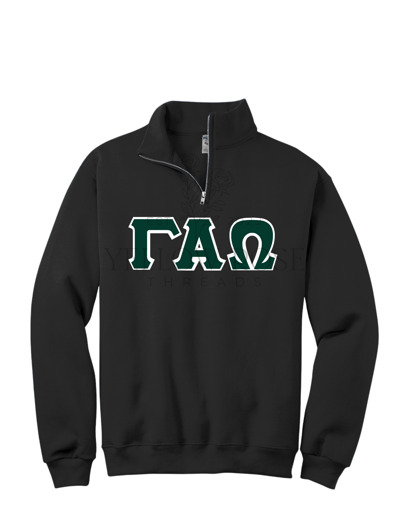 Gamma Alpha Omega Quarter-zip Letters