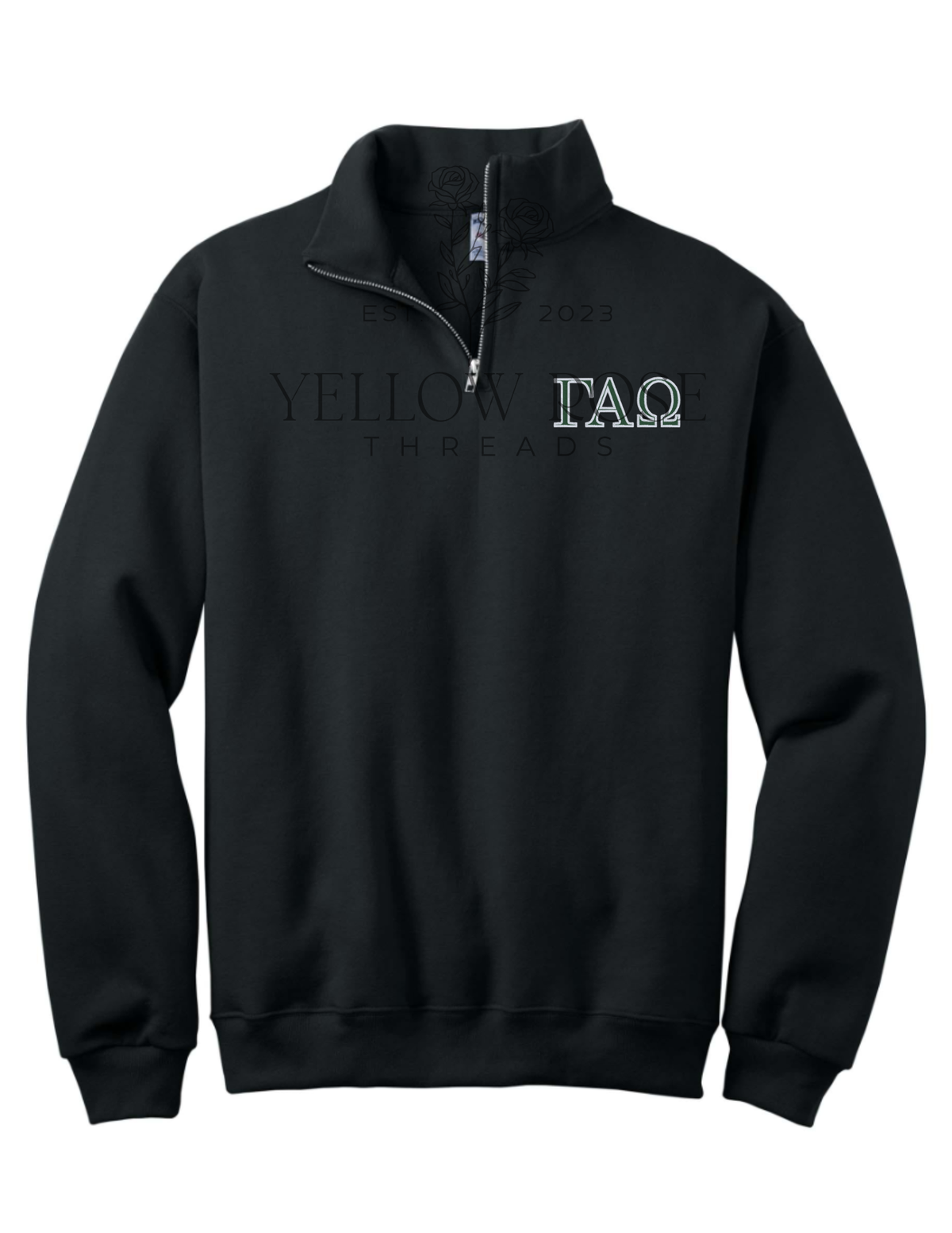 Gama Alpha Omega Quarter Zip- Small Letters