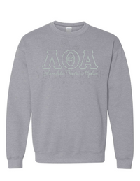 LTA Outline Only Letters w/Org Name Sweatshirt